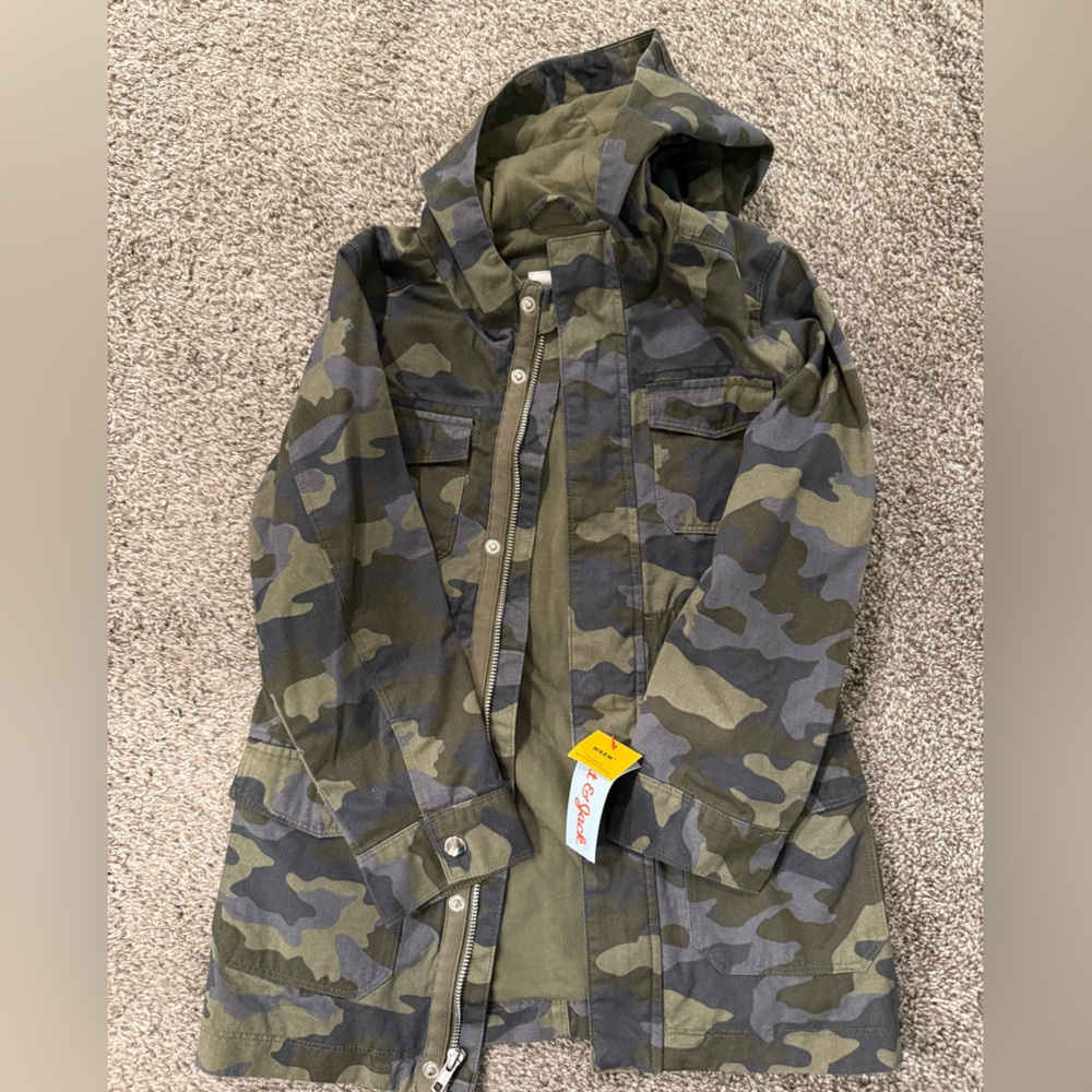 Cat & Jack Olive Camouflage Jacket